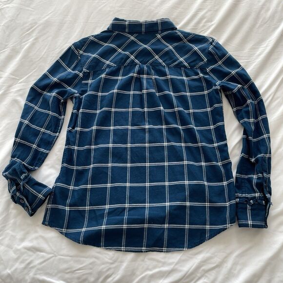 Draper James Plaid Button Down Shirt Southern Preppy Top Womens Size 2 - Picture 2 of 7